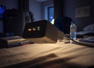 Universal Power Adapter Best Buy Glowing Universal Adapter in Messy Hotel Room