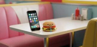 Top 10 Must-Have Apps in 2025 That Will Change Your Daily Life Diner booth, glowing phone, sad burger, chewed pen