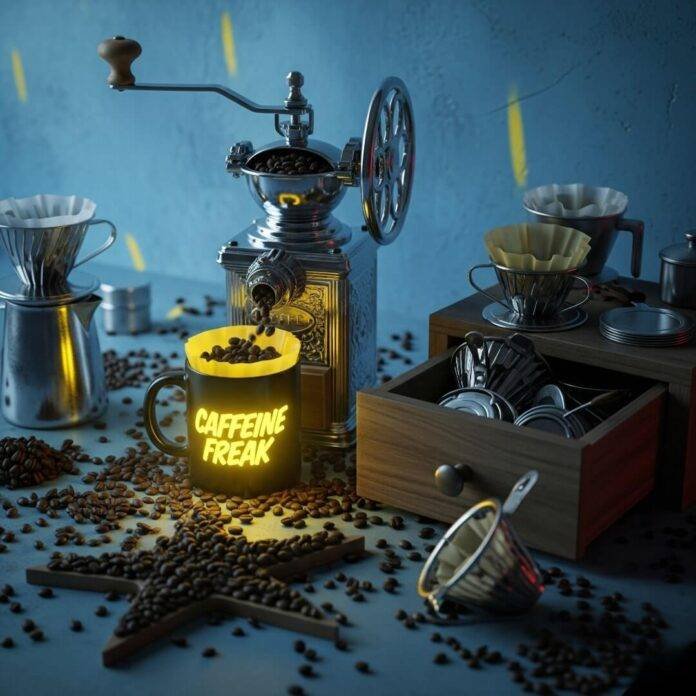 My coffee setup's a disaster, but I love it My coffee setup's a disaster, but I love it