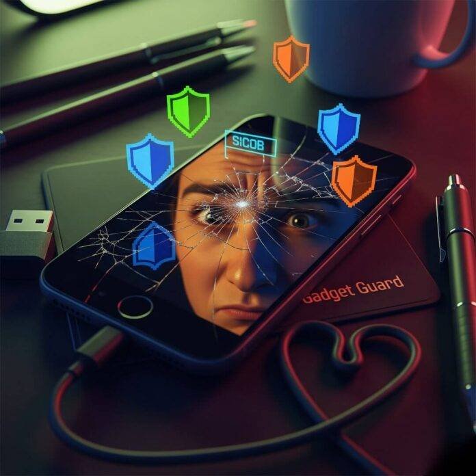 Gadget Guard Cracked Screen Reflection: A High-Res, Sarcastic Chaos Gadget Guard Cracked Screen Reflection: A High-Res, Sarcastic Chaos