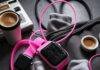 Smart vs Stylish: Which Wearables Are Worth Your Money? Scratched smartwatch, neon tracker, socks, Walkman, coffee-stained bag