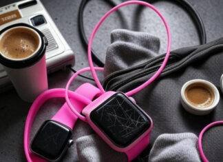 Smart vs Stylish: Which Wearables Are Worth Your Money? Scratched smartwatch, neon tracker, socks, Walkman, coffee-stained bag