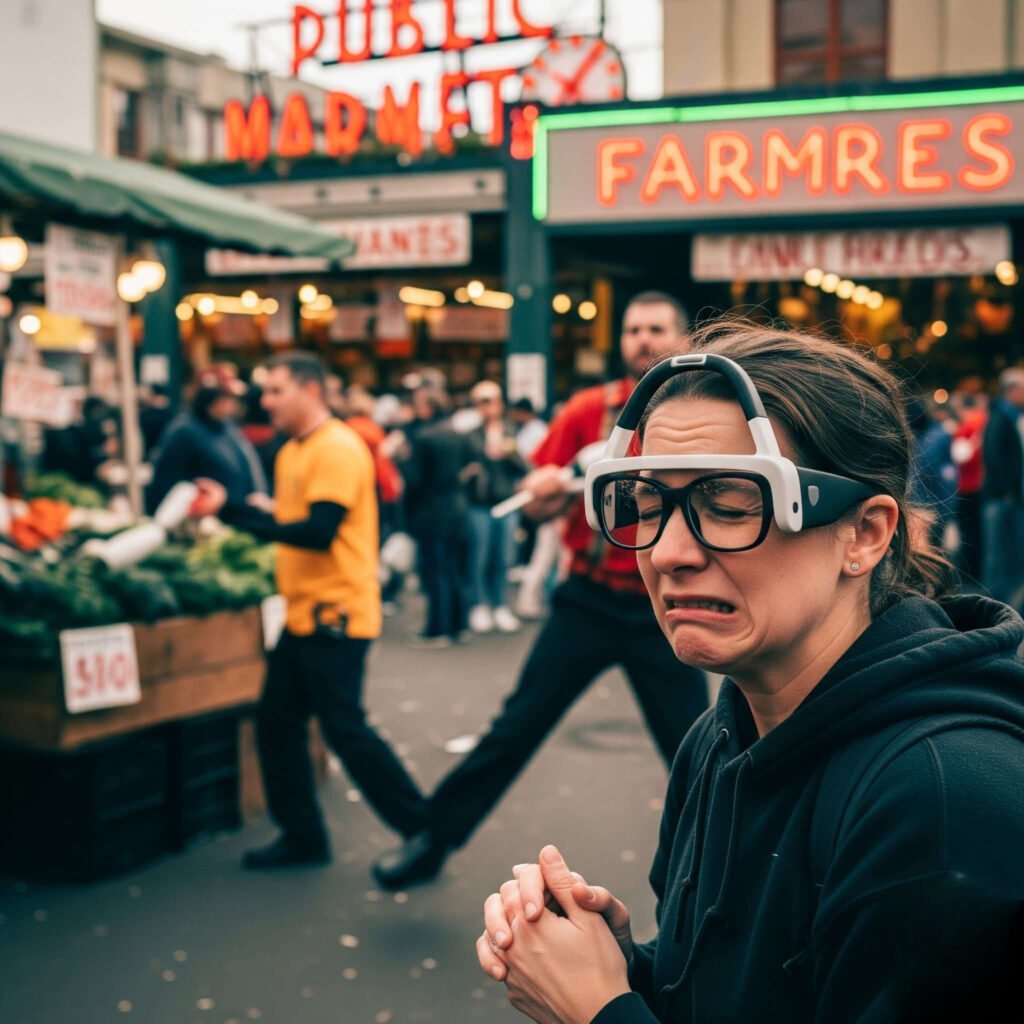 Cringeworthy moment at Pike Place Market
