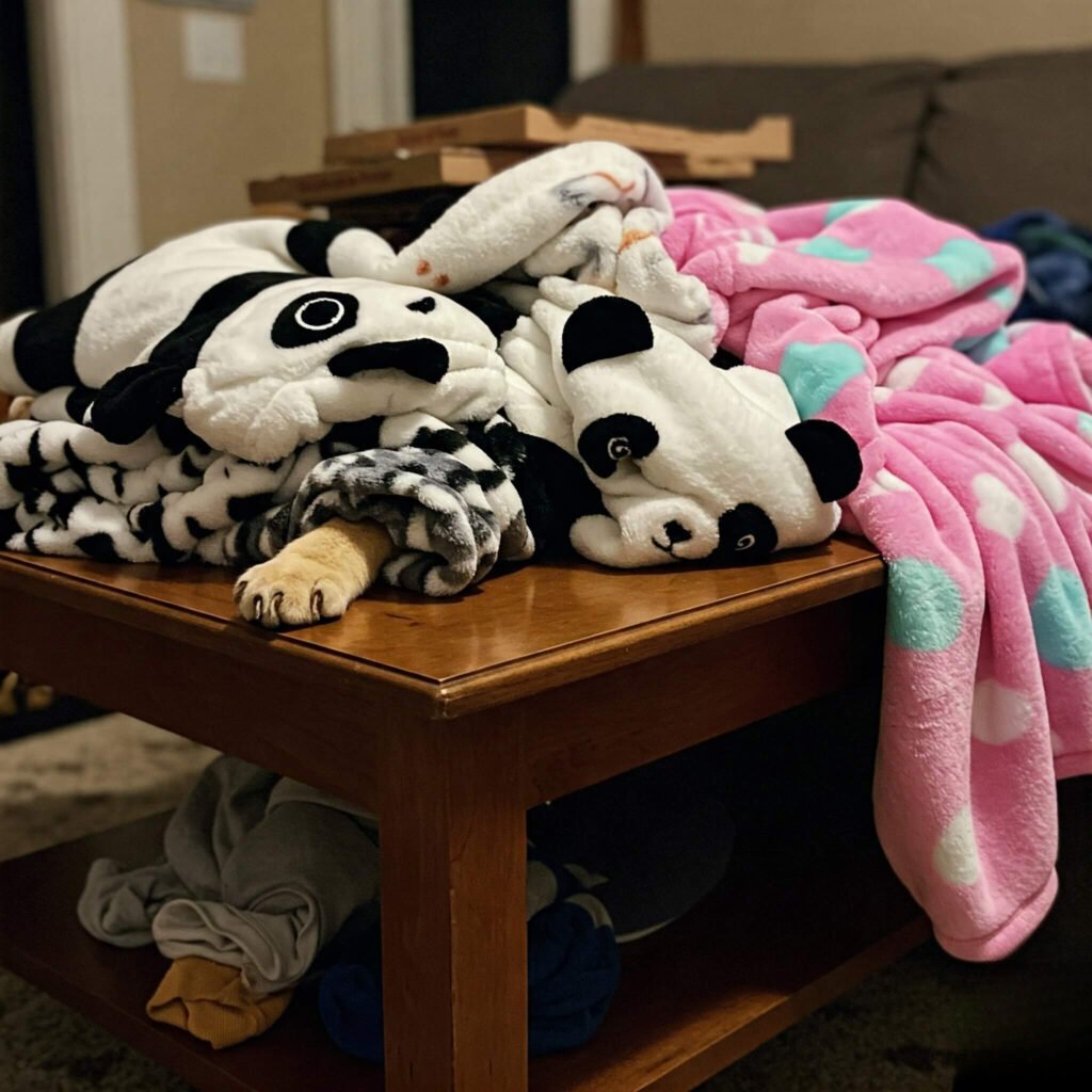 Blanket Pile & Paw: My Cozy Chaos