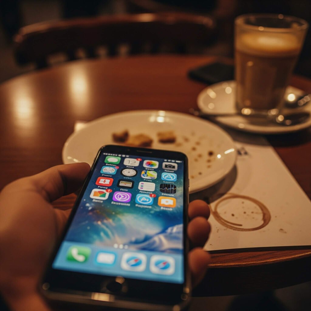 Coffee Shop Phone Screen