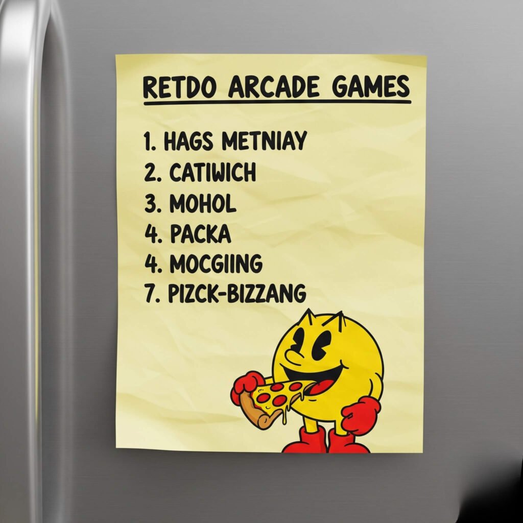 Pac-Man Pizza Doodle Sticky Note