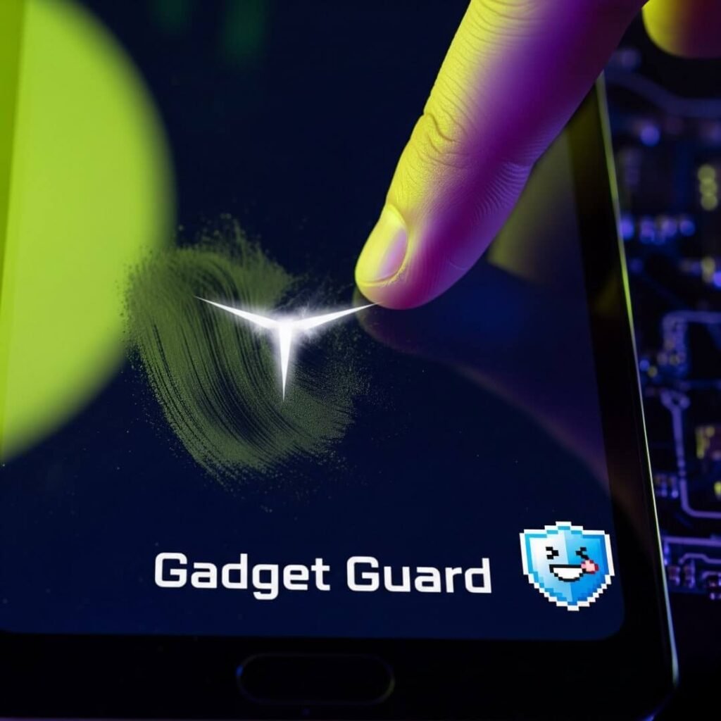 Gadget Guard Screen Smudge: A Sci-Fi Crime Scene