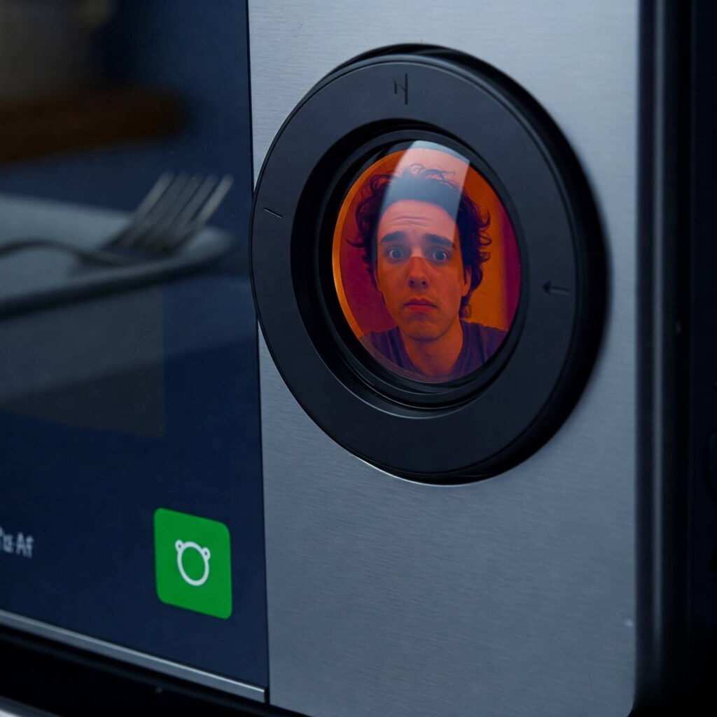 Confused Reflection in Smart Oven Lens