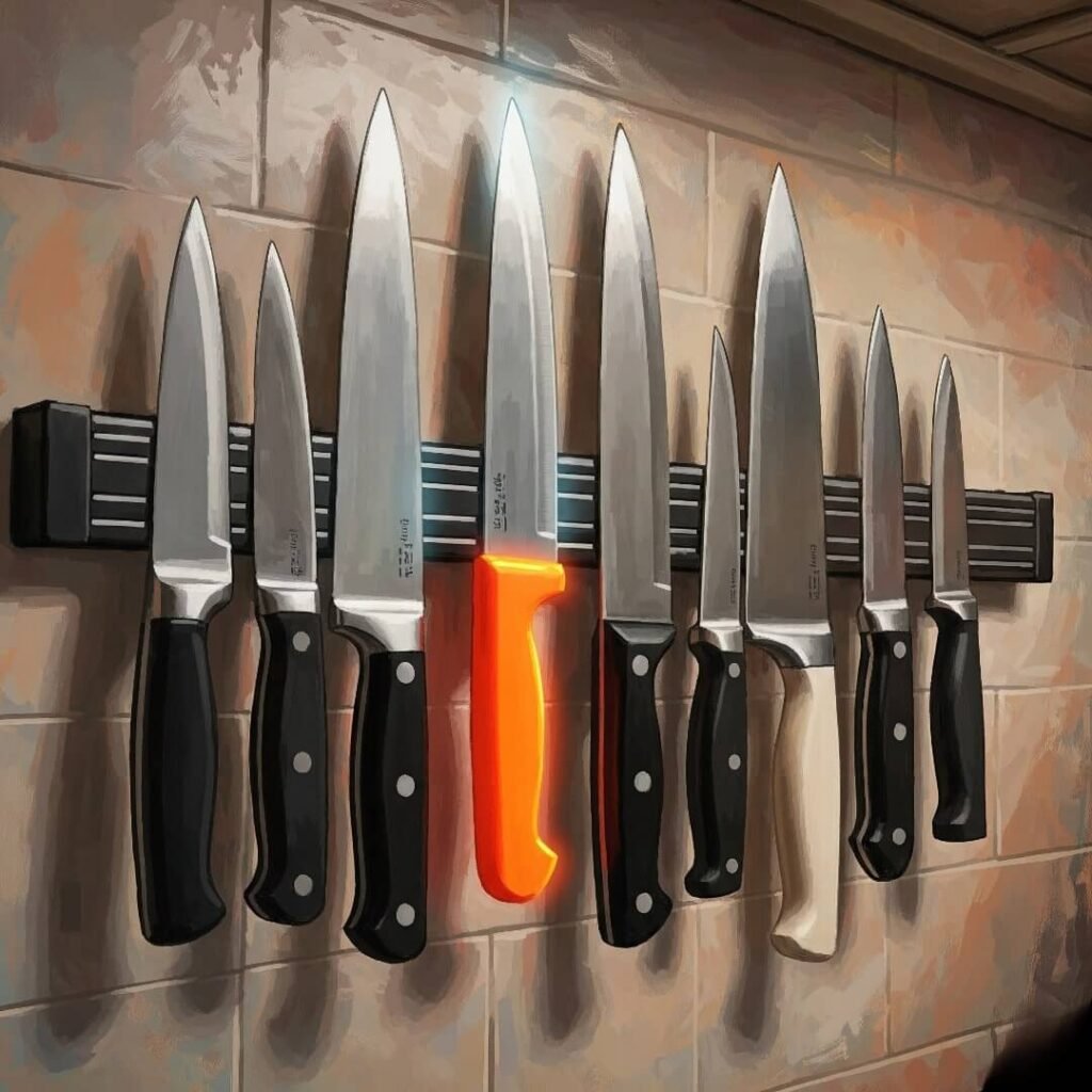 DIY Disaster: Crooked Knife Strip with a Pop of Orange