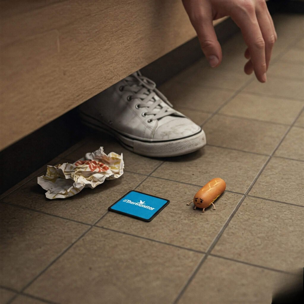 Dropped iThermonitor Wawa, sad hoagie.