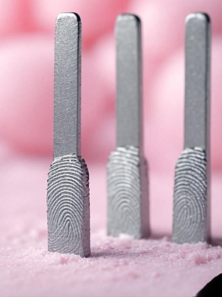 Funny Fingerprint on Silver Prongs