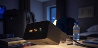 Universal Power Adapter Best Buy Glowing Universal Adapter in Messy Hotel Room