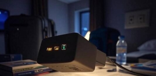 Universal Power Adapter Best Buy Glowing Universal Adapter in Messy Hotel Room