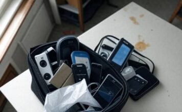 Travel Tech Revolution: The Coolest Gadgets You Didn’t Know You Needed Chaotic gadget unpack on messy kitchen table