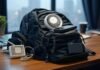Pack Smarter: 12 Innovative Travel Gadgets for Stress-Free Adventures Rainy Seattle desk with overflowing gadget backpack