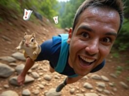 Best Action Camera Head Mount for You Sweaty trail run chaos, chipmunk photobombs tilt
