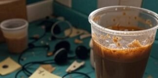 Latest Bose Wireless Earbuds: Is It Worth Buying? Messy kitchen counter with Bose earbuds, coffee spill