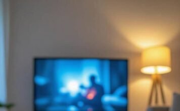 How to Choose the Perfect Audio-Video Setup for Your Living Room: A Beginner’s Guide Crooked TV, spilled soda, glowing dinosaur toy chaos