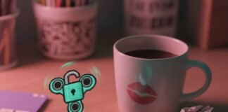 Best iPhone App for Password Management: My Hot Mess of a Journey Chaotic desk, phone with password app, coffee, and padlock