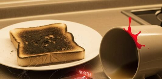 iPhone Battery Dead? How to Still Find It Kitchen chaos with dead iPhone and burnt toast