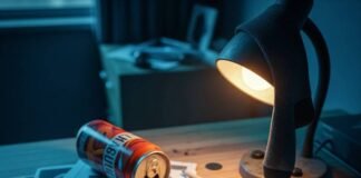 The Ultimate Guide to Free Apps That Boost Productivity and Save Time Disaster desk: cracked phone, energy drink, "GET IT TOGETHER" notebook