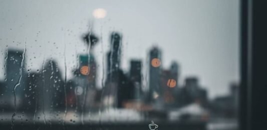 Hidden Gem Apps You Didn’t Know You Needed—Download Them Now! Phone screen with sparkling apps in a rainy Seattle coffee shop