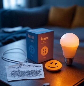 Smart Home Setup on a Budget: How to Automate Your Home Without Breaking the Bank Chaotic smart home setup with plug, bulb, receipt, smiley cable