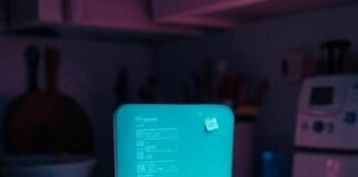 The Future of Smart Homes: 7 Trends That Will Dominate This Decade Messy kitchen counter with glowing smart hub, hopeful tech vibe