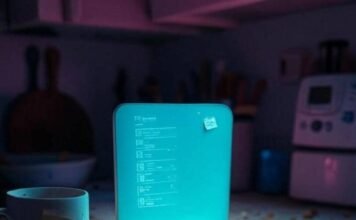 The Future of Smart Homes: 7 Trends That Will Dominate This Decade Messy kitchen counter with glowing smart hub, hopeful tech vibe