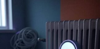 Smart Home Vs Traditional Home: Which One Saves You More Money Over Time? Smart thermostat glows by rusty radiator, bills spill, quirky sign