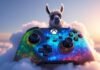 What Xbox Cloud Gaming Games Are Free Glowing Xbox controller in cloud, llama, Master Chief