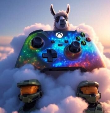 What Xbox Cloud Gaming Games Are Free Glowing Xbox controller in cloud, llama, Master Chief