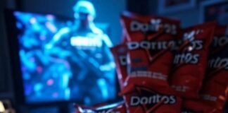 Top 10 Addictive Games Everyone’s Playing in 2025 – Are You Missing Out? Chaotic desk, glowing controller, Doritos, "STOP PLAYING" note